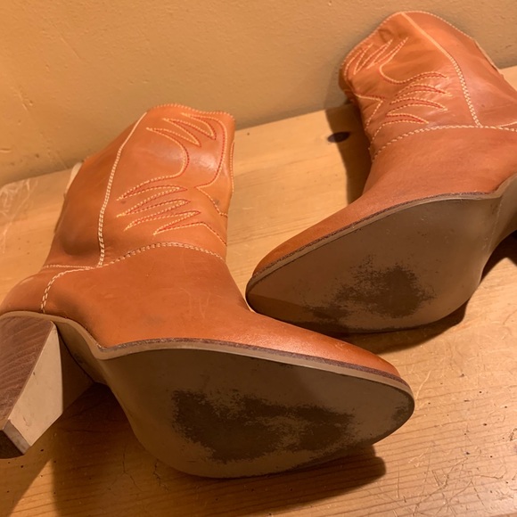 Leather Fashion Boots VTG 1979 NEW Cond size 7B - Picture 7 of 7